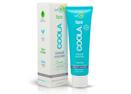 Produits de soins solaire de la peau biologique de marque COOLA.